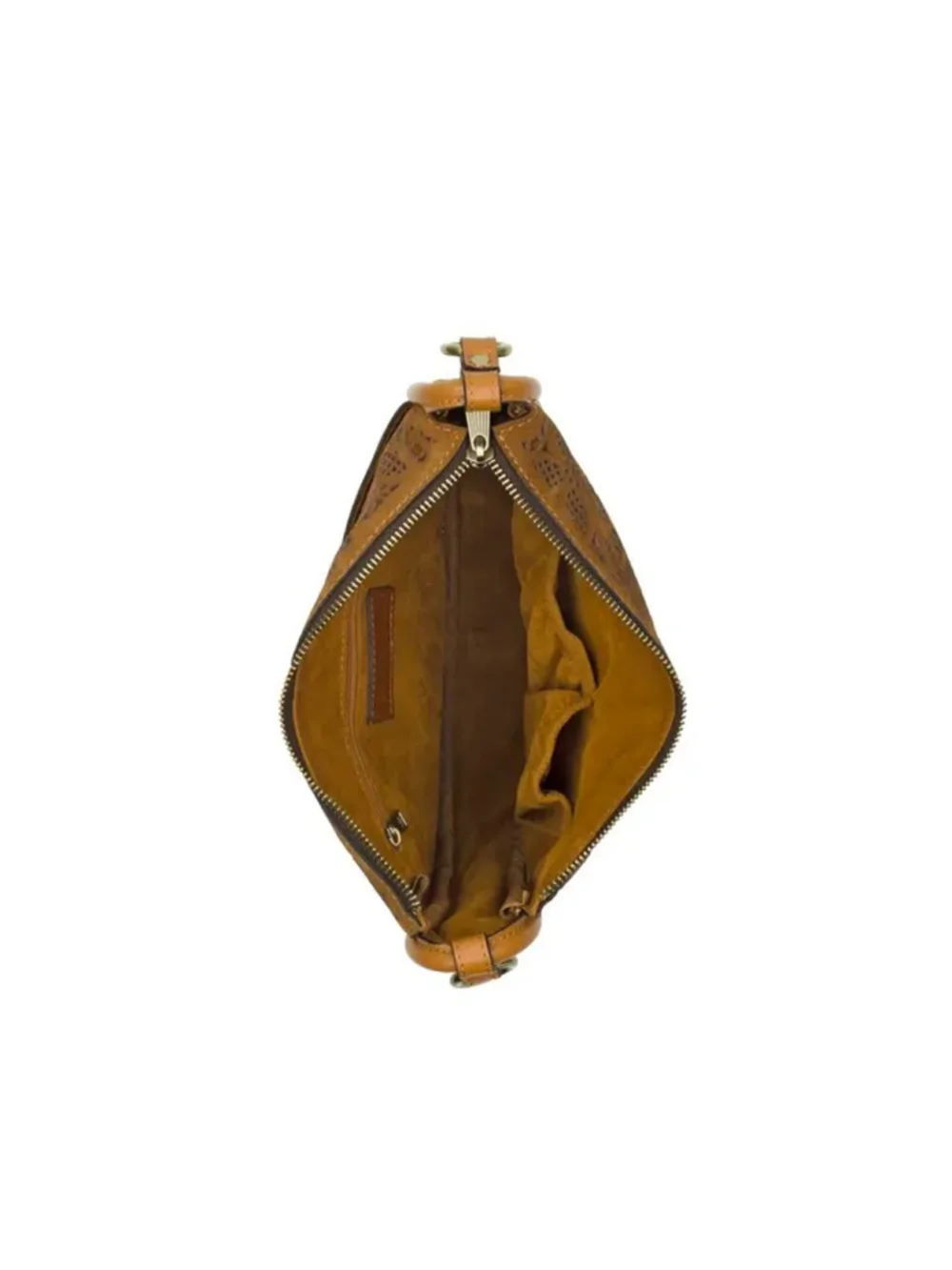 Patricia Nash Calanna Hobo/Crossbody - Floral Perforated cut out Suede